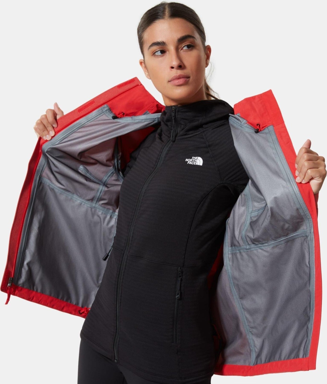 The North Face Womens Dryzzle Futurelight Rain Jacket / Flare Red / RRP £200