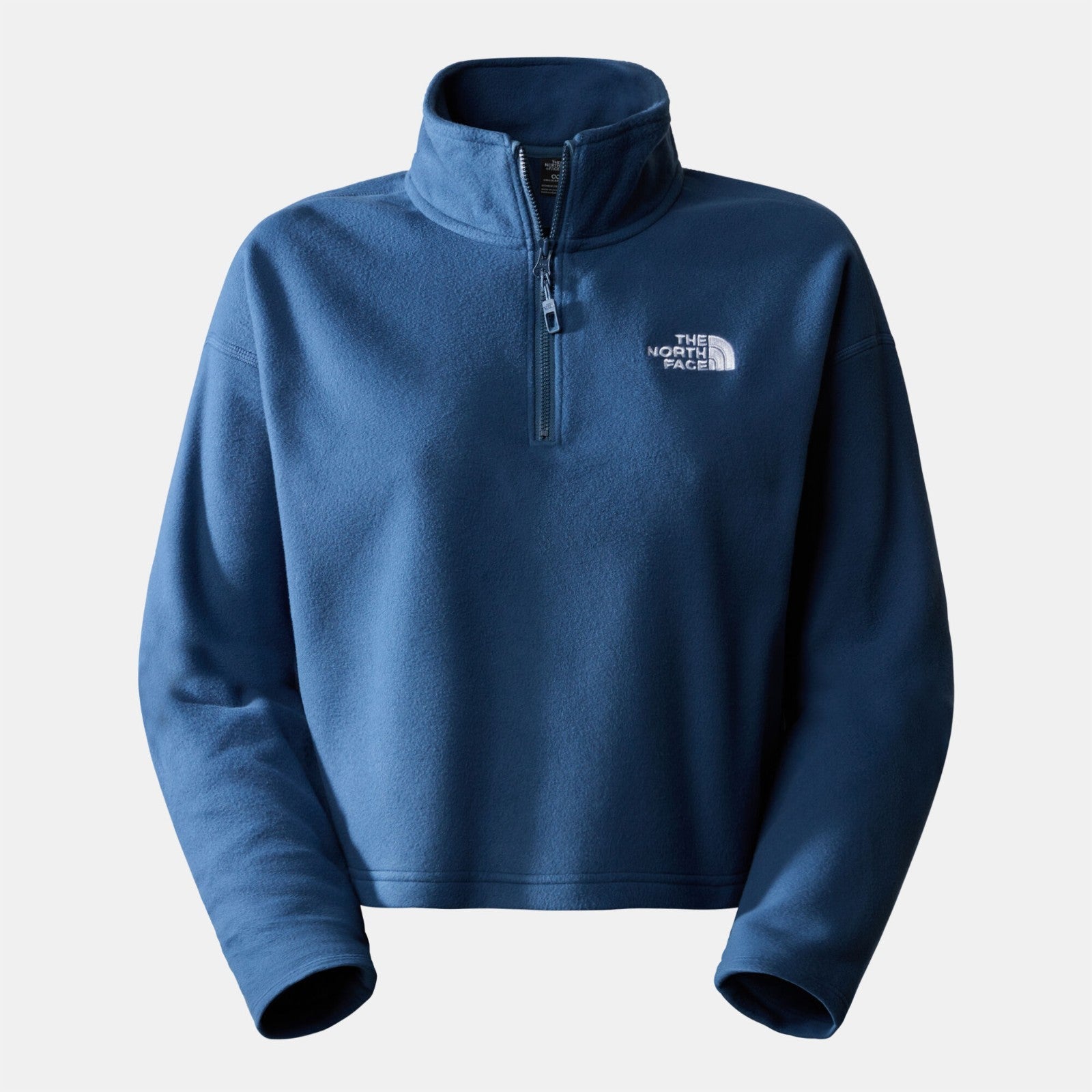 The North Face Womens 100 Glacier Cropped 1/4 Zip Fleece / Blue / RRP £50