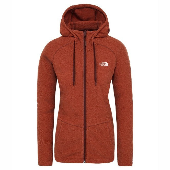 The North Face Womens Mezzaluna Zip Hoody / Picante Red Stripe / RRP £70