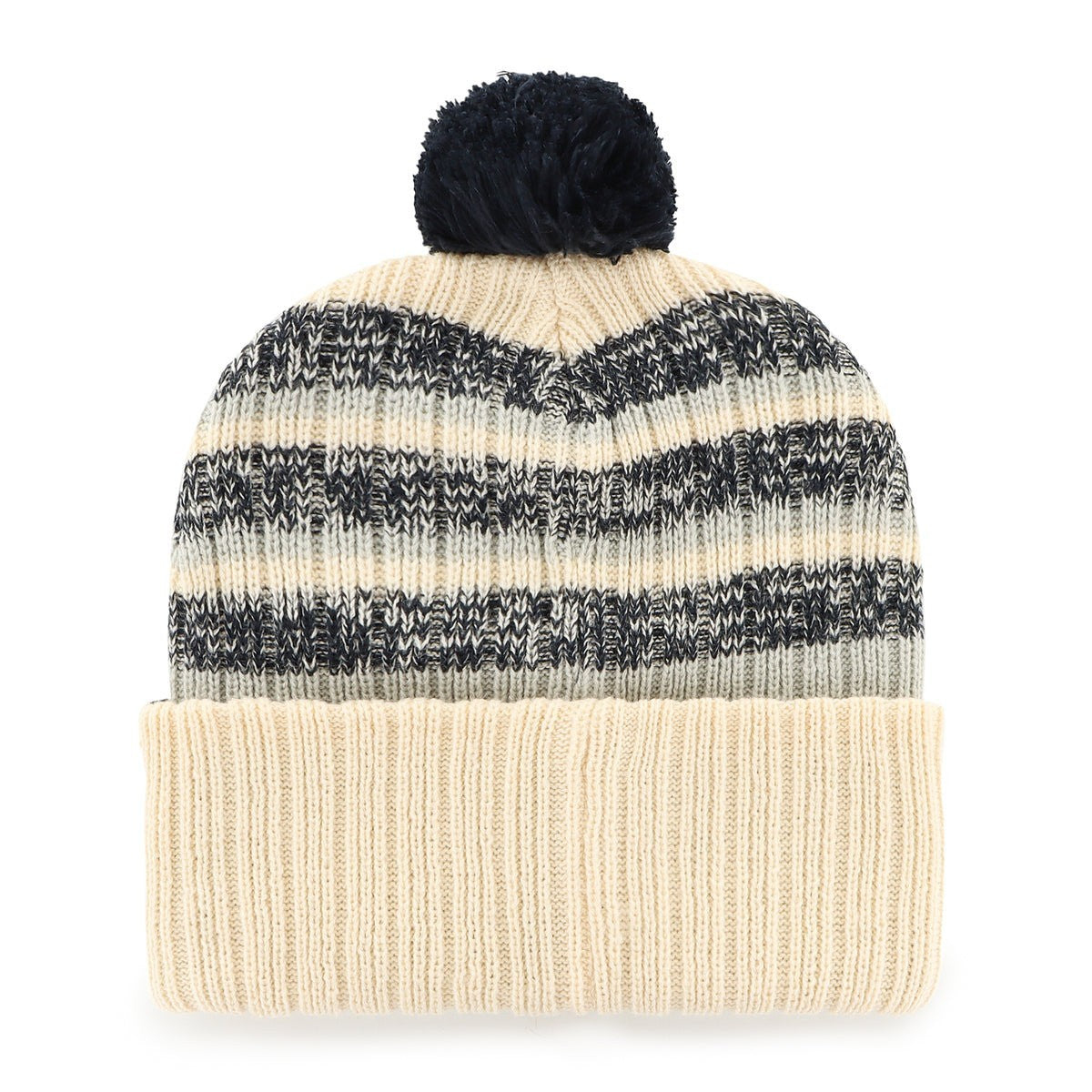 47 Brand New York Yankees Tavern Cuff Knit Hat / Ivory Black / RRP £30