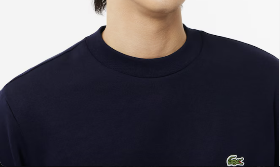 Lacoste Mens Fleece Crew Neck Sweatshirt / Midnight Blue / BNWT / RRP £109