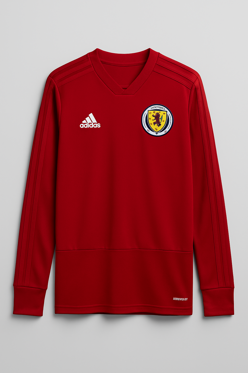Adidas Mens 2017-18 Scotland Player Issue Training Top / Red / RRP £44.99