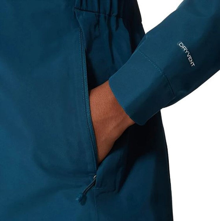The North Face Womens Monterey Blue Hikestellar Parka Shell Rain Coat / RRP £155