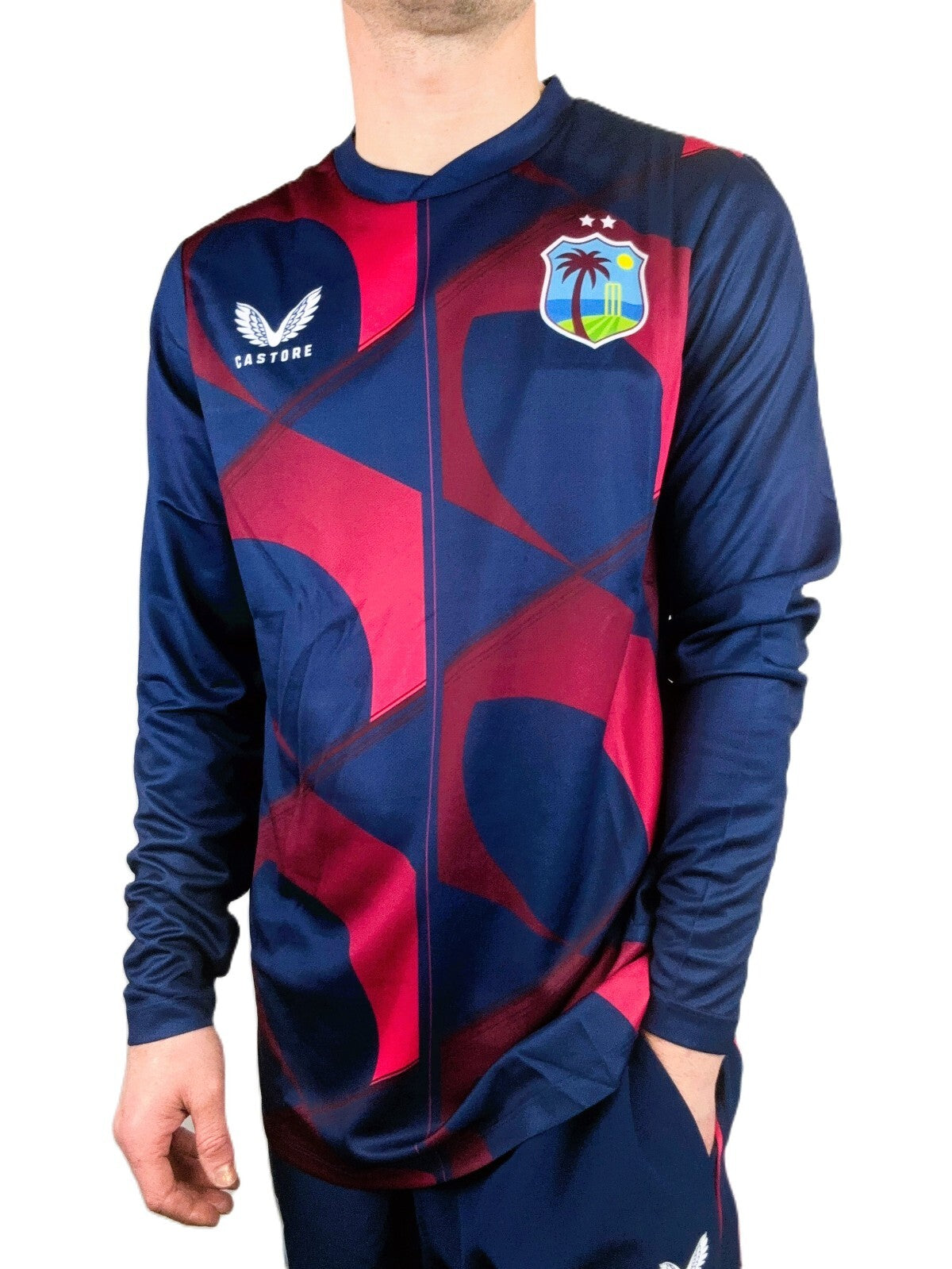 Castore Mens West Indies Cricket Training Top / BNWT / Navy / RRP £60