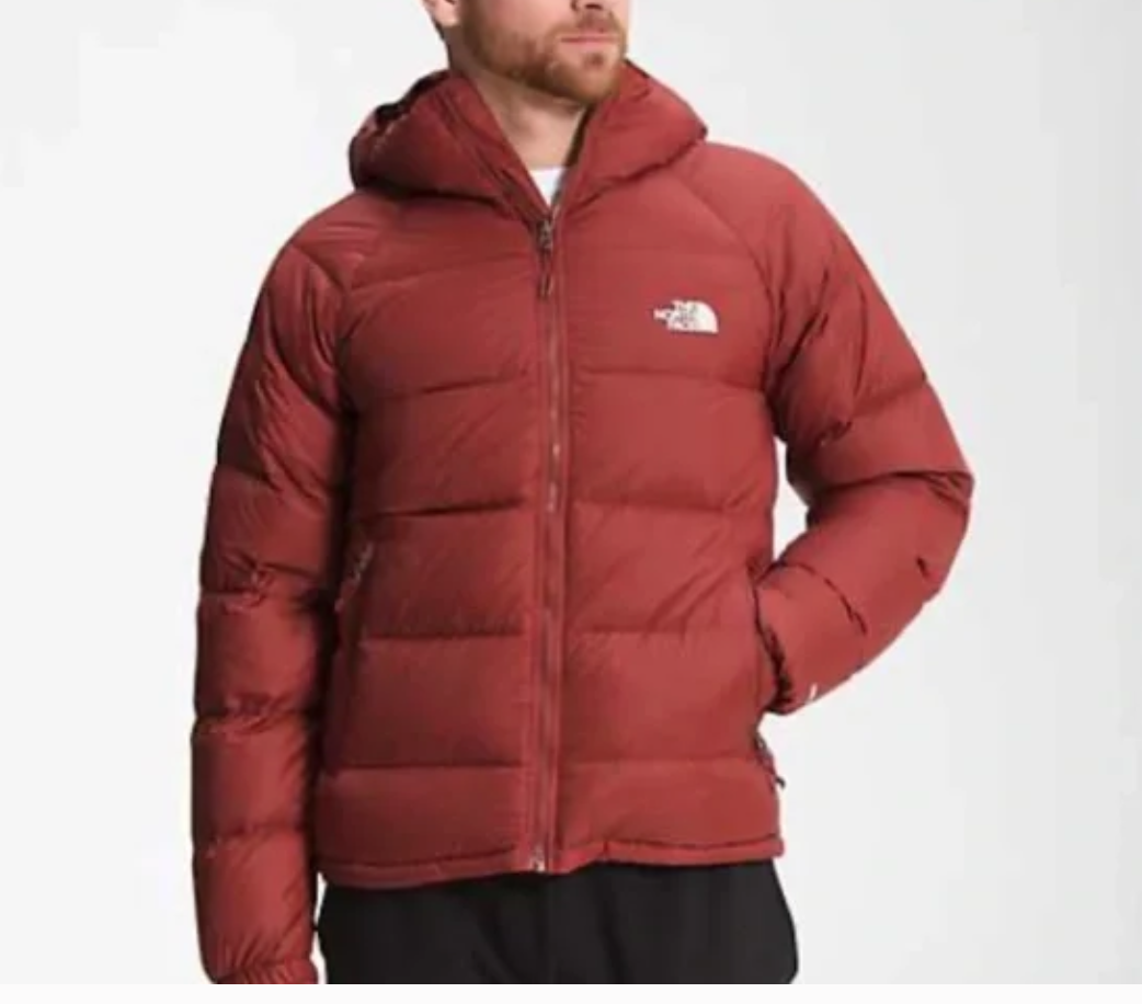 The North Face Mens Printed Hydreanlite Down Hoodie Jacket / BNWT / Fiery Red