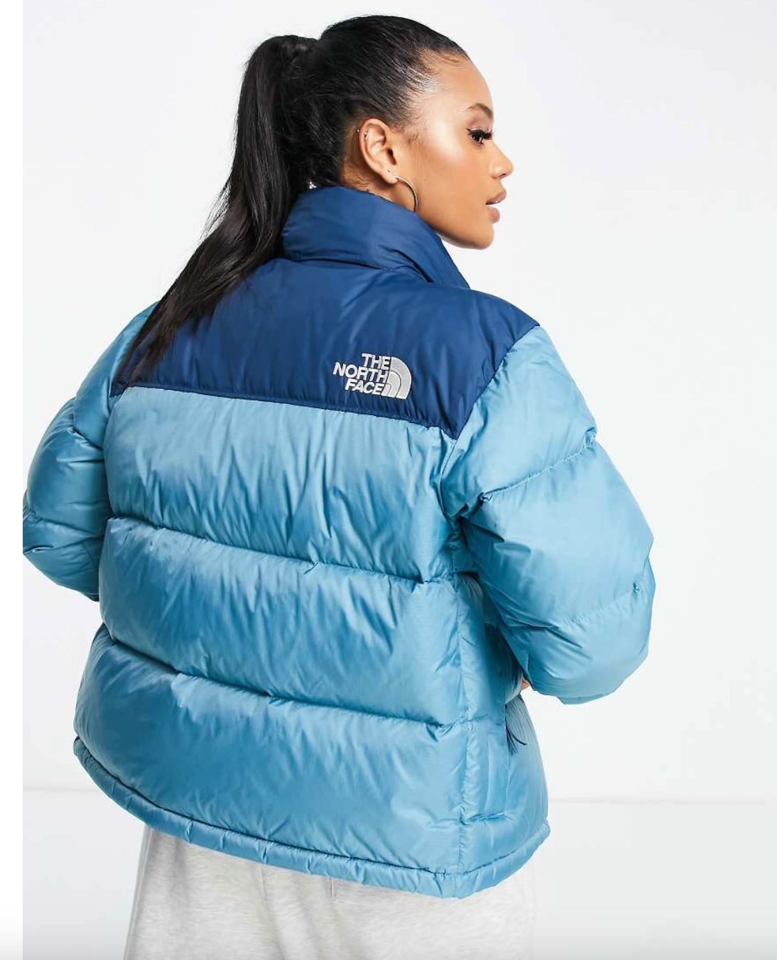 The North Face Womens 1996 Retro Nuptse Puffer Jacket / Monterey Blue / RRP £315