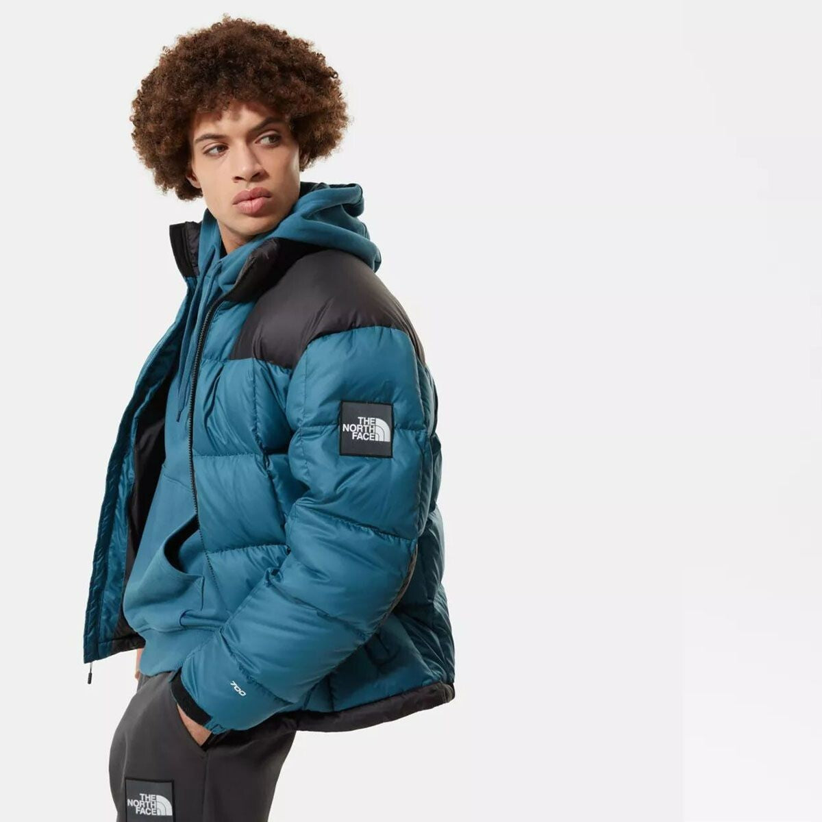 The North Face Men's Lhotse Puffer Jacket / Mallard Blue Black/ RRP £260