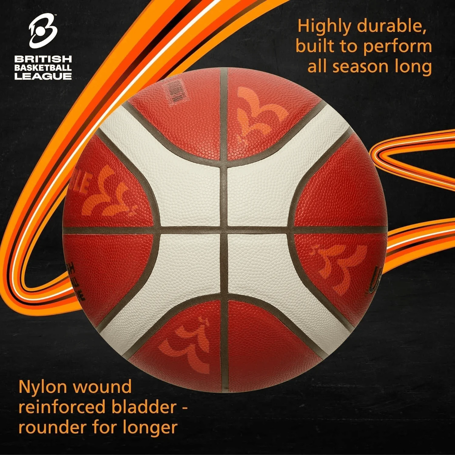 Molten FIBA Premium Leather Orange Edition Basketball / BN / Size 6 / RRP £75