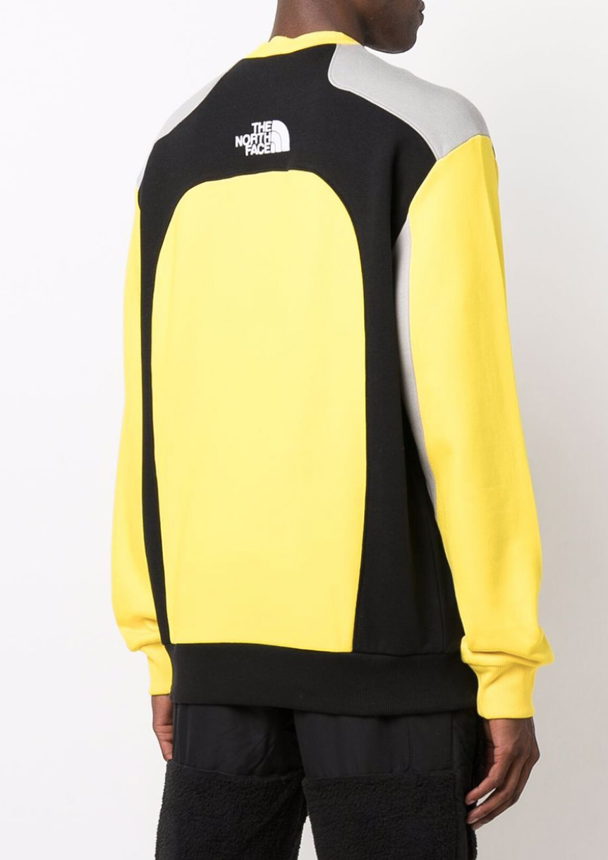 The North Face Men's Black Box Cut & Sew Sweat / BNWT / Lightning Yellow