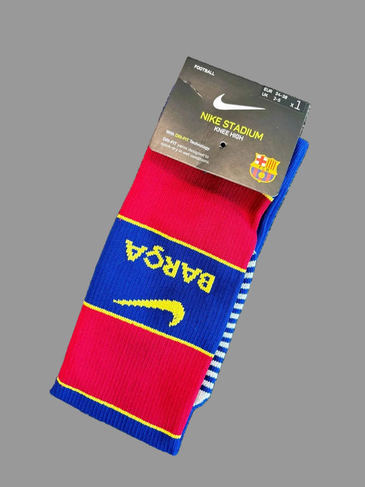 Nike Kids Barcelona Home Football Sock / Navy Red / RRP £16