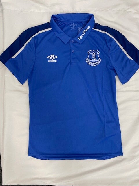Everton Umbro 2019-20 Training Polo T-Shirt / BNWT / Blue / RRP £38