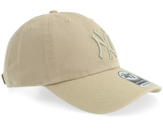 47 Brand New York Yankees NY Relaxed Clean Up Cap / Sandstorm Khaki / RRP £25
