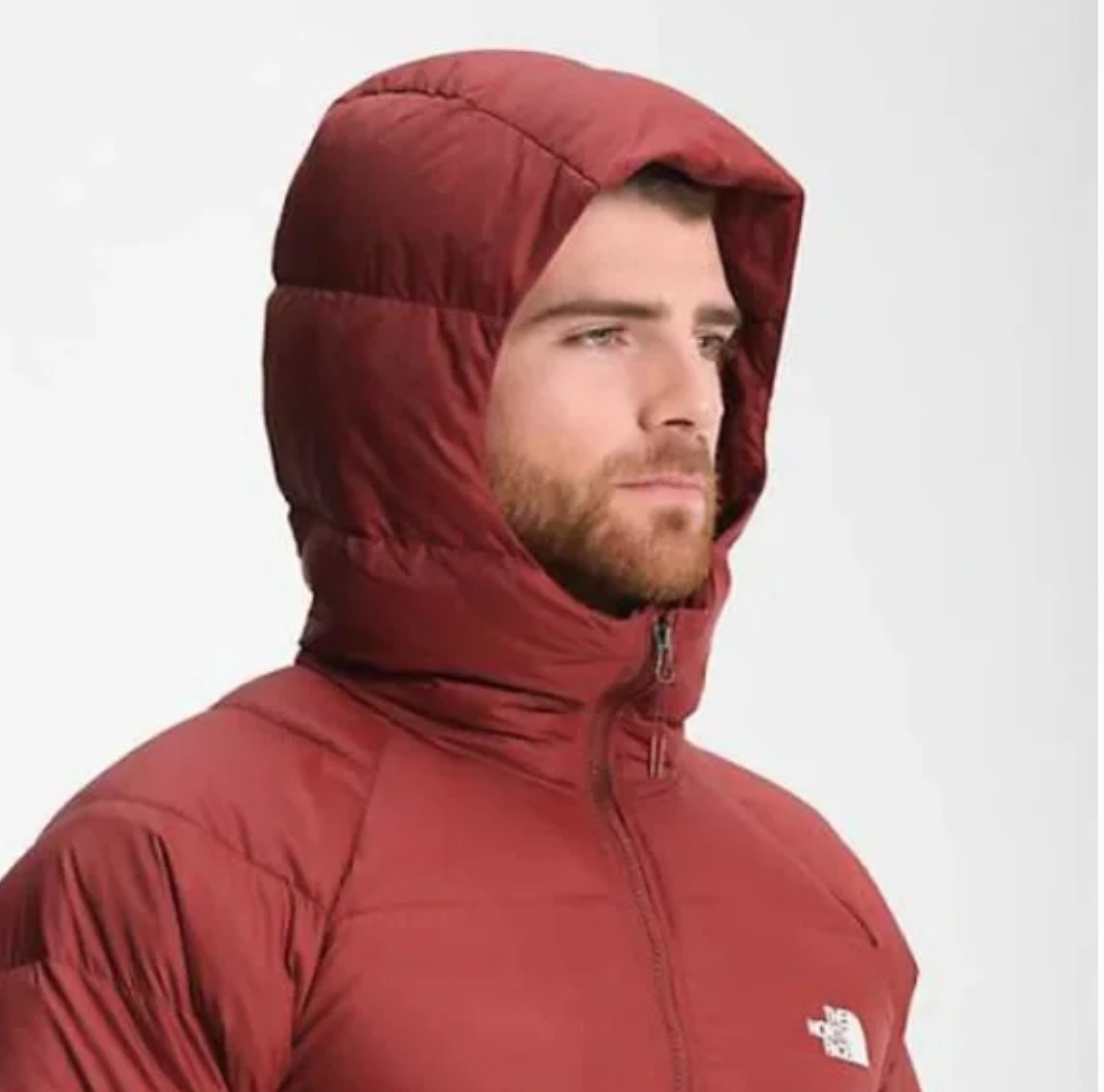 The North Face Mens Printed Hydreanlite Down Hoodie Jacket / BNWT / Fiery Red