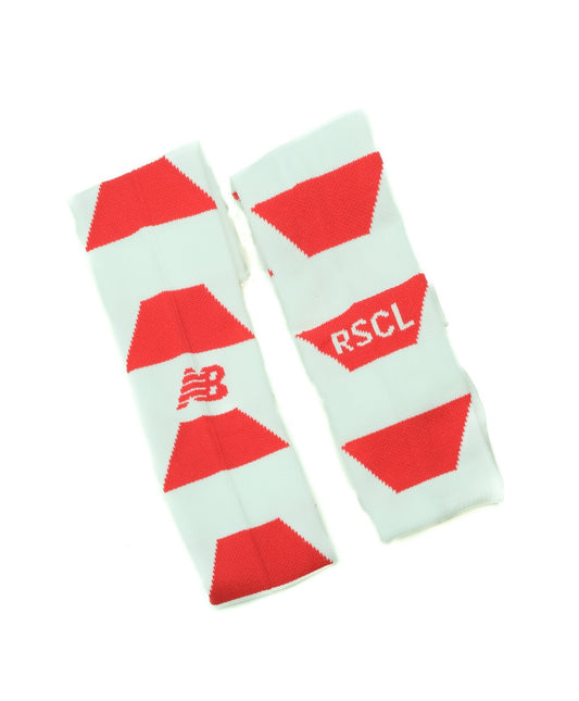 New Balance Mens Standard Liege 2020-21 Away Socks / White Red / RRP £13