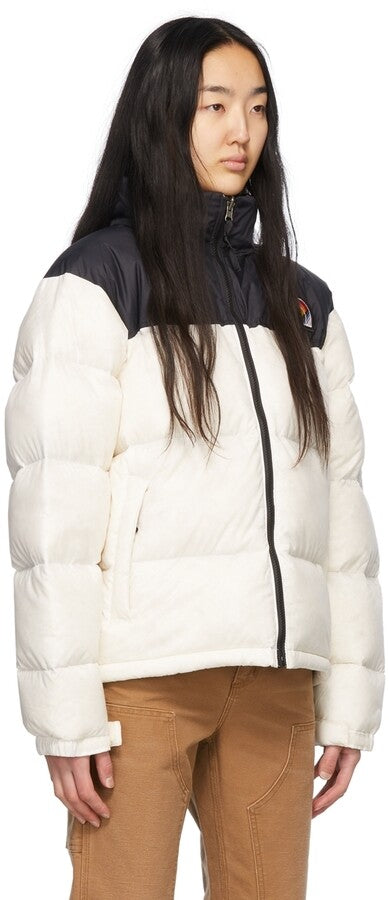 The North Face Women's Nuptse Pride Puffer Jacket / White / RRP £270