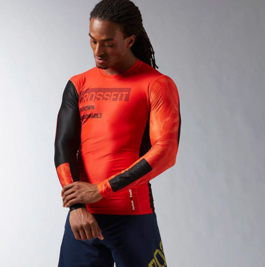 Reebok Mens Longsleeve CrossFit Compression Shirt / BNWT / Red / RRP £60