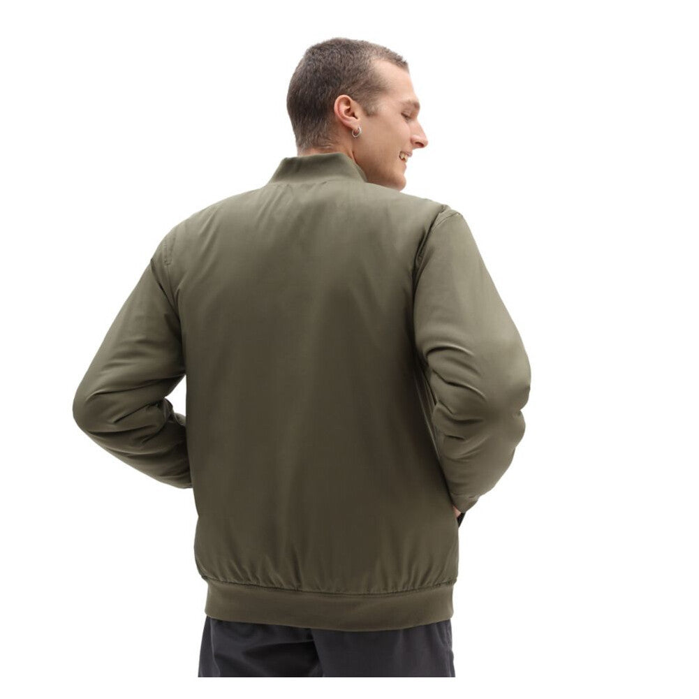 Vans Reversible Hughes Bomber Jacket / Grape Leaf-Oatmeal / Mens / RRP £125