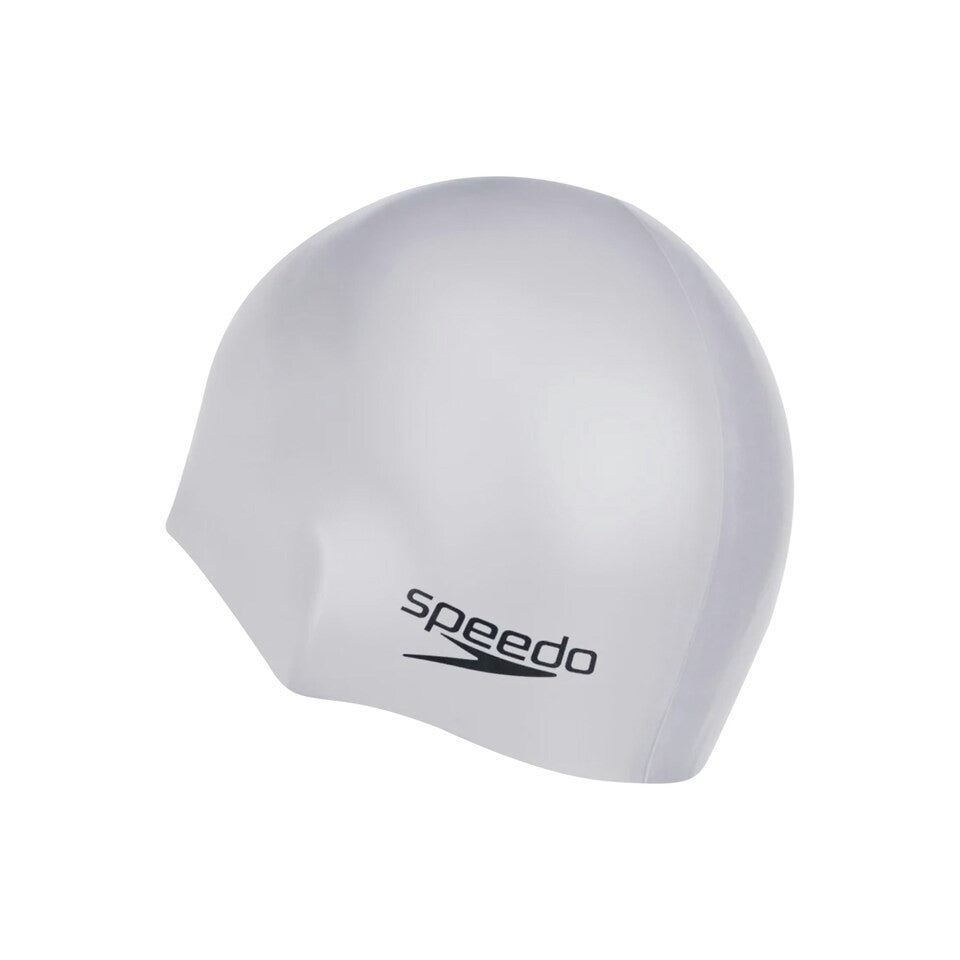 Speedo Junior Silicone Swim Cap / White / RRP £9