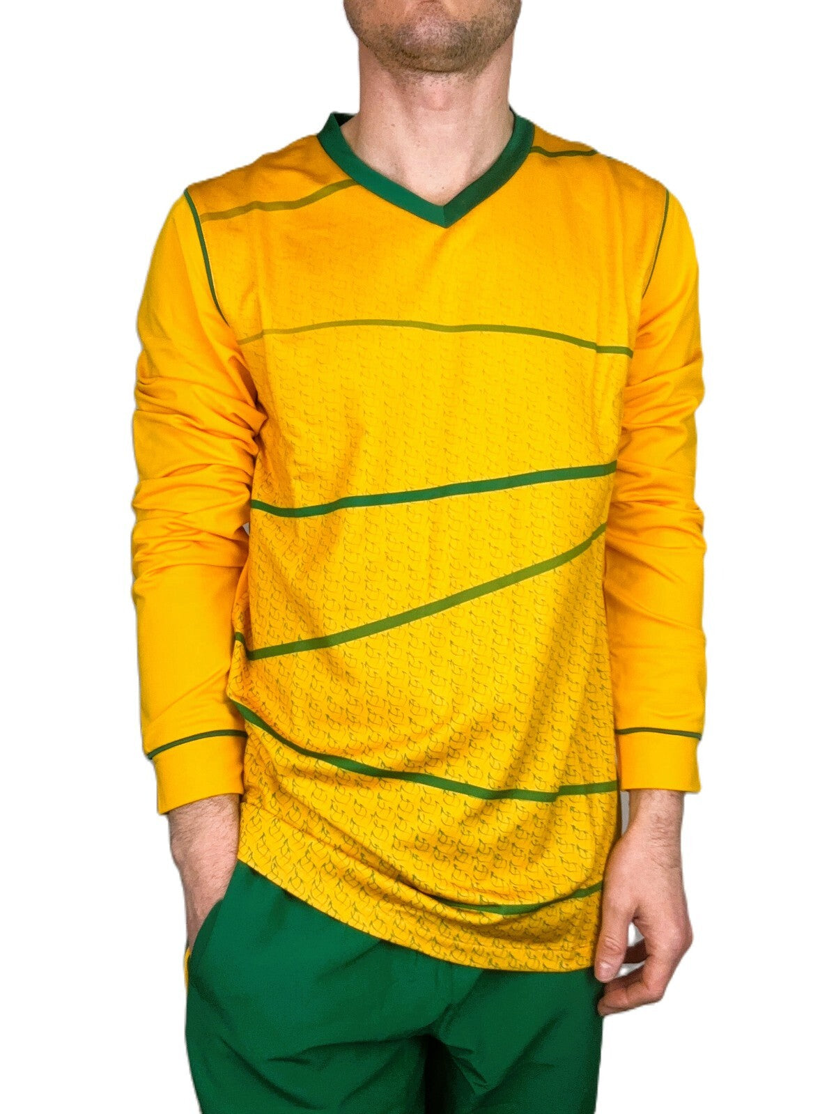 Castore Mens Cricket Training Pullover Sweatshirt / Yellow / RRP £65