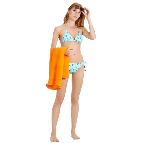 Vilebrequin Womens Bikini Top / Fleur / Teal Blue / RRP £130