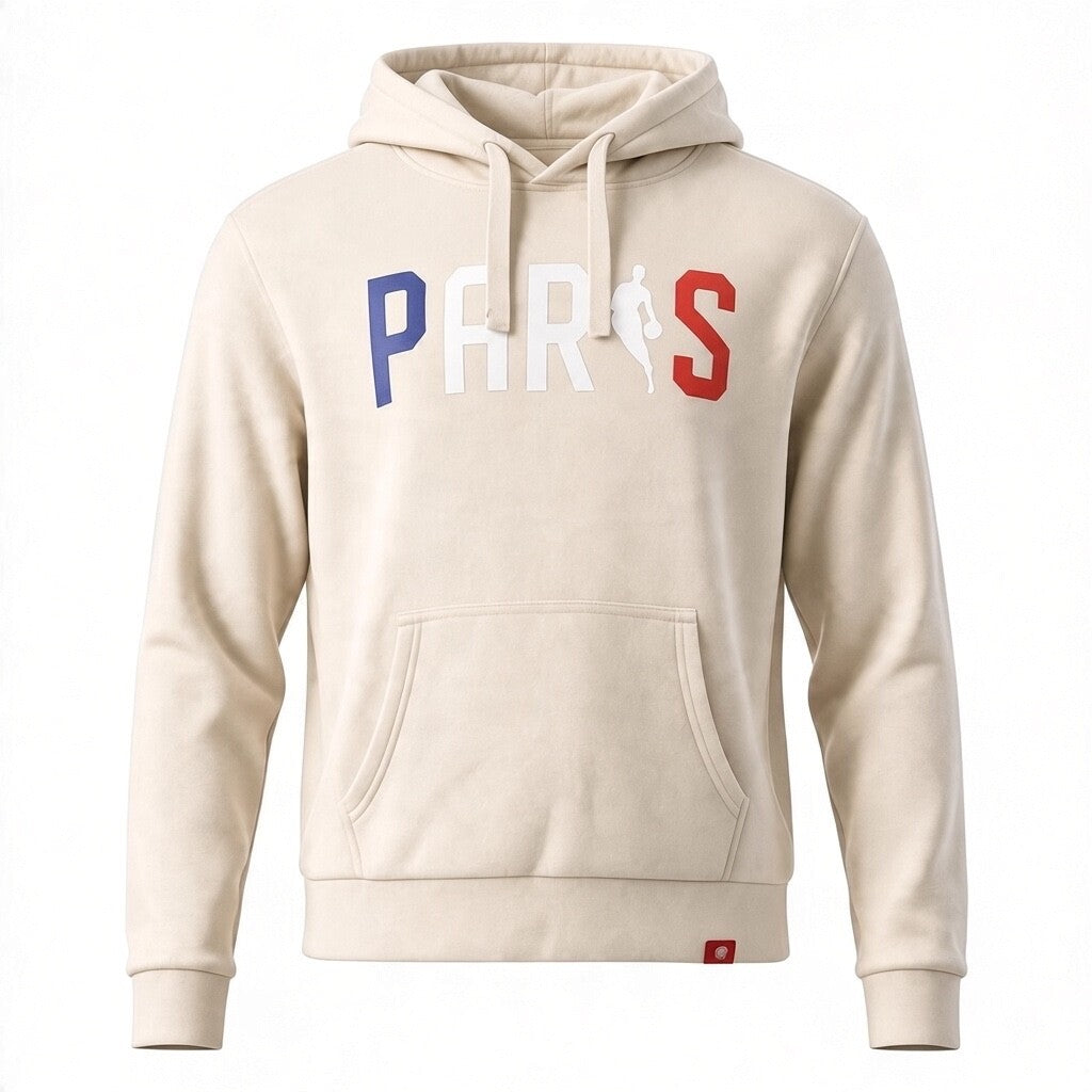 NBA Paris Velvet Hoody / Grey, Navy, Black, Ivory / RRP £90