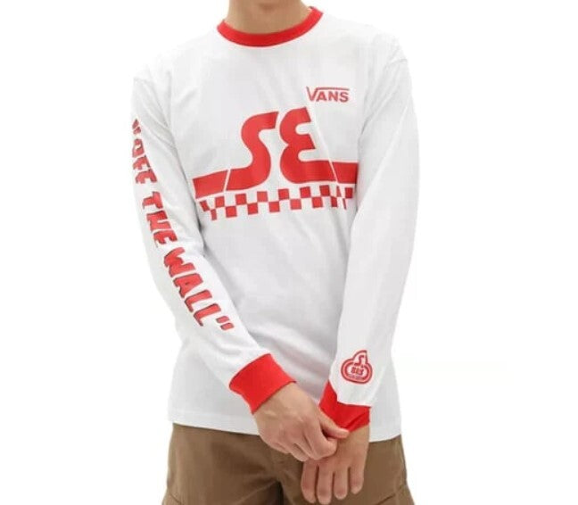 Vans X SE Mens Bikes Long Sleeve Tee / Red / RRP £37