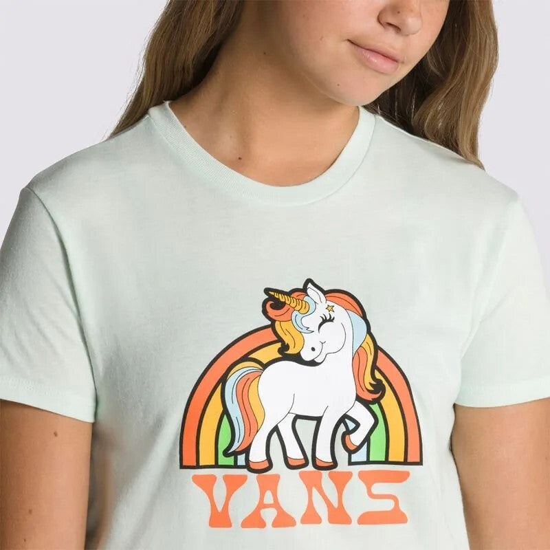 Vans Kids Unicorn Rainbow Crew T-Shirt / Blue / RRP £25