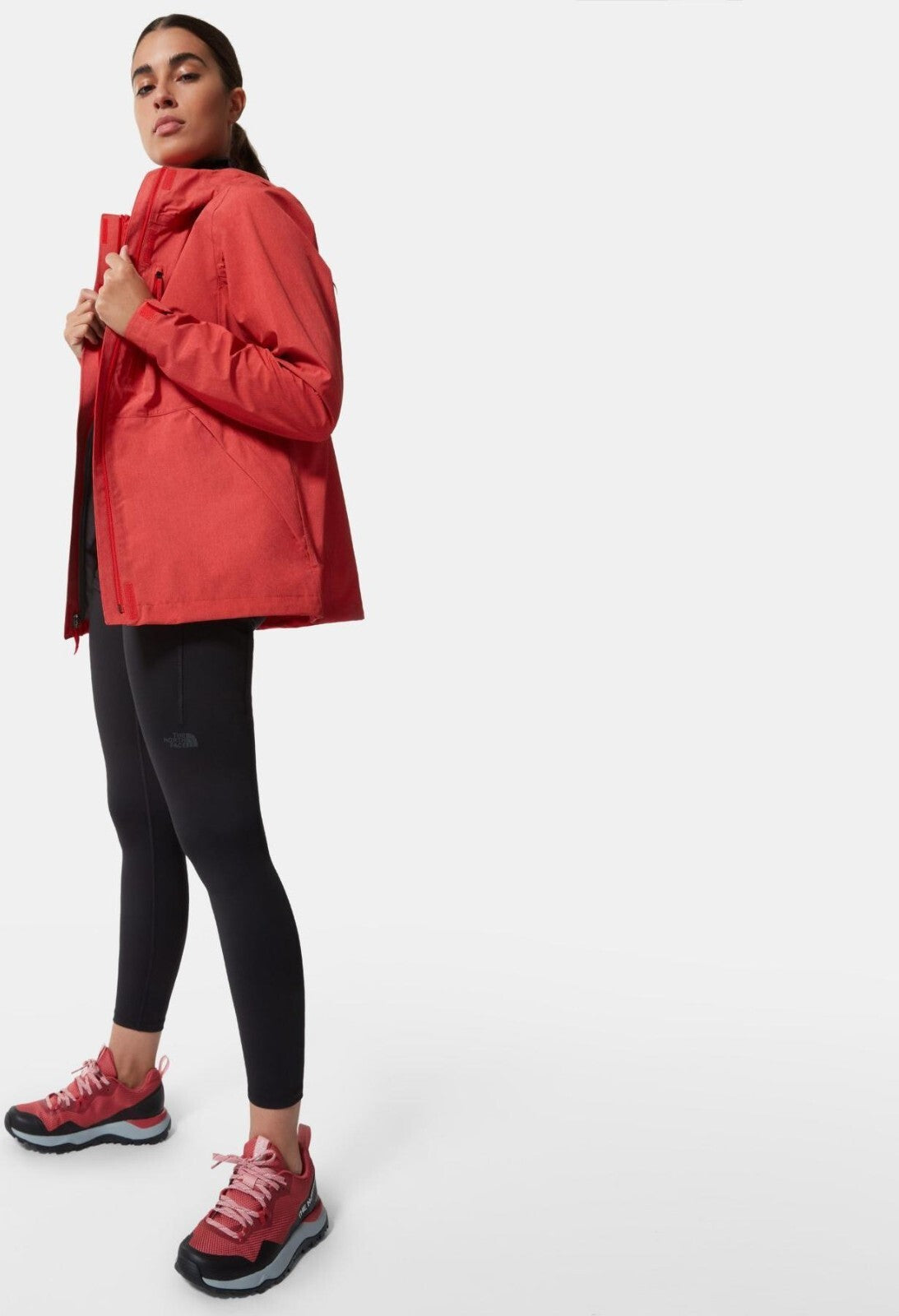 The North Face Womens Dryzzle Futurelight Rain Jacket / Flare Red / RRP £200