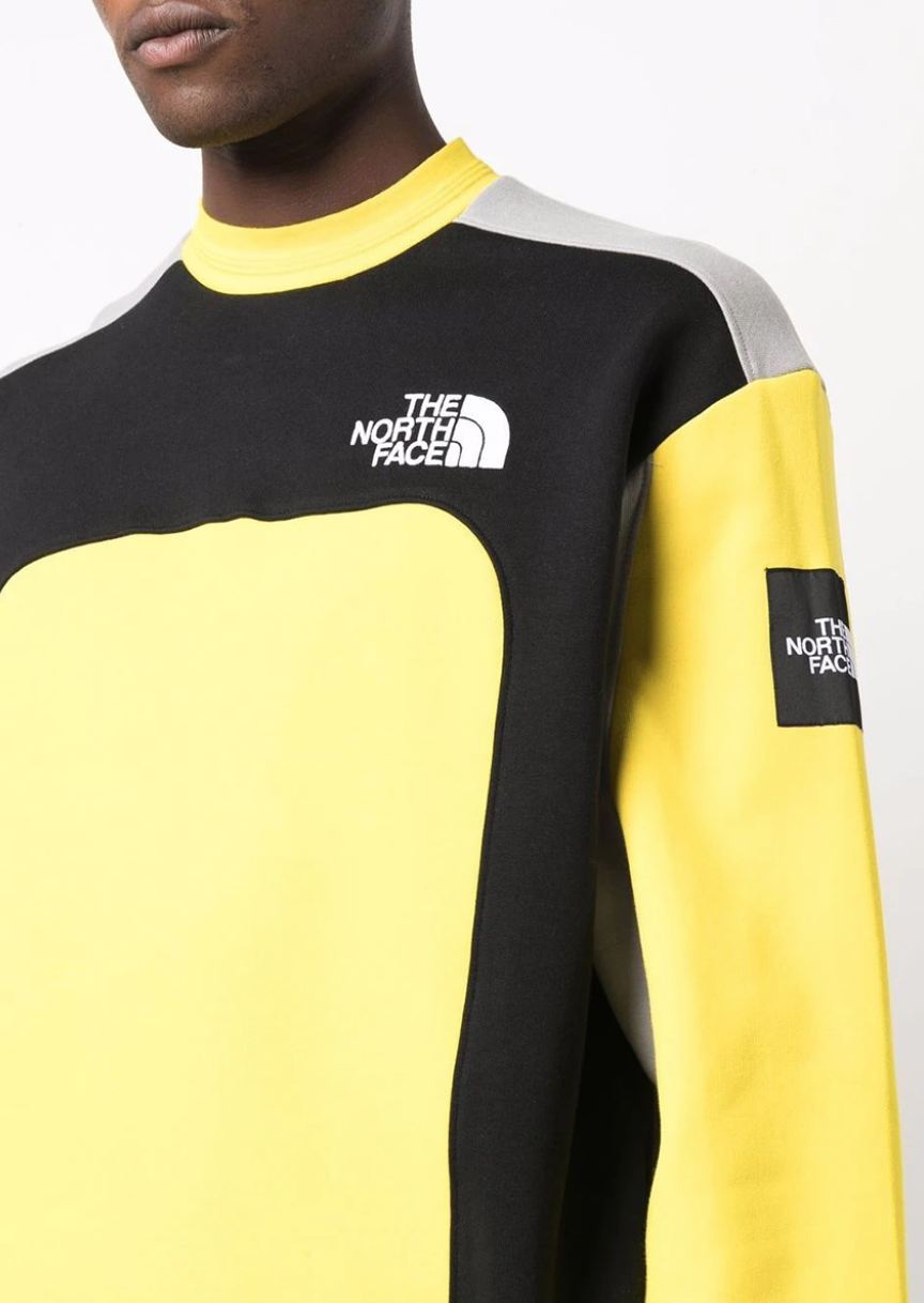 The North Face Men's Black Box Cut & Sew Sweat / BNWT / Lightning Yellow