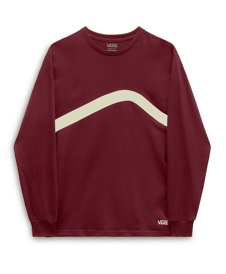 Vans Mens Sidestripe Blocks LS T-Shirt / Red / RRP £37