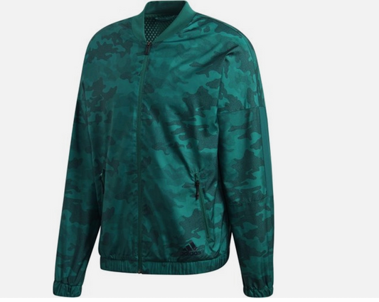 Adidas Mens Woven Training Camouflage Jacket / BNWT / Green / RRP £50