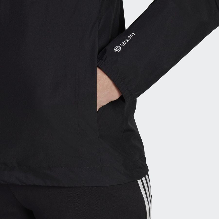 Adidas Womens Rain Ready Essential Running Jacket / Black / RRP £95