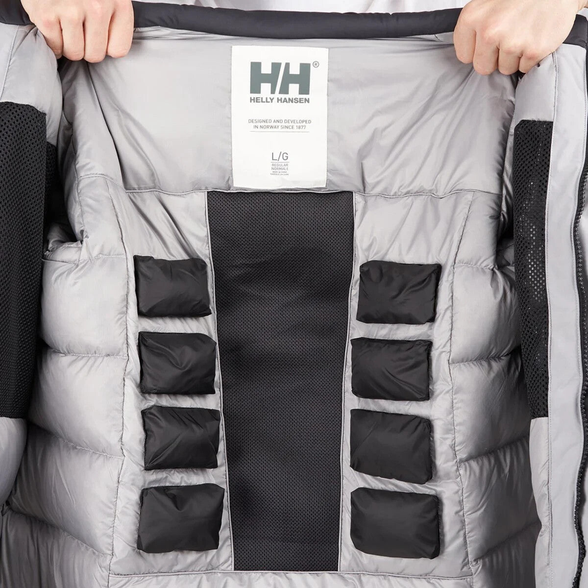 Helly Hansen Arc Down Insulated Flow Long Winter Jacket / Grey / RRP £600