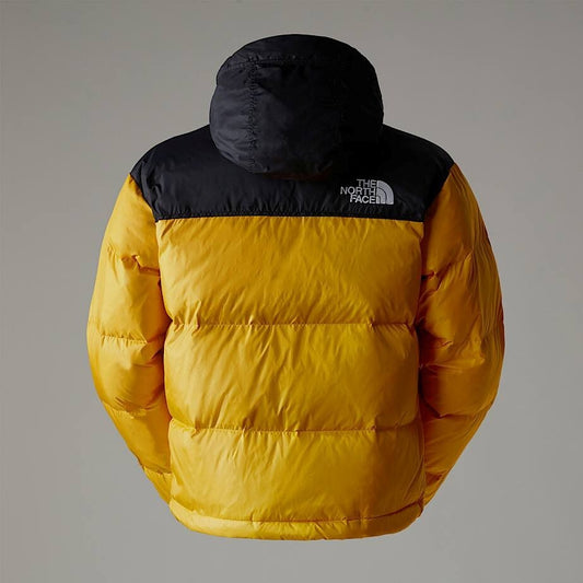 The North Face Mens 1996 Retro Nuptse Puffer Jacket / Black Yellow / RRP £315