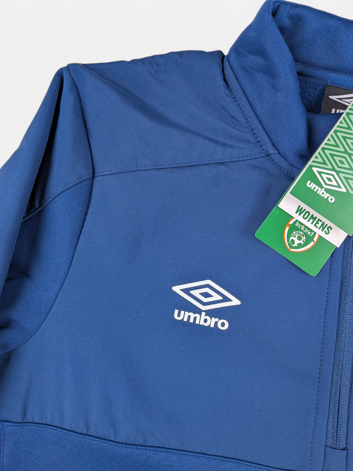 Umbro Womens 2020-21 Ireland 1/4 Zip Training Top / BNWT / Blue / RRP £45