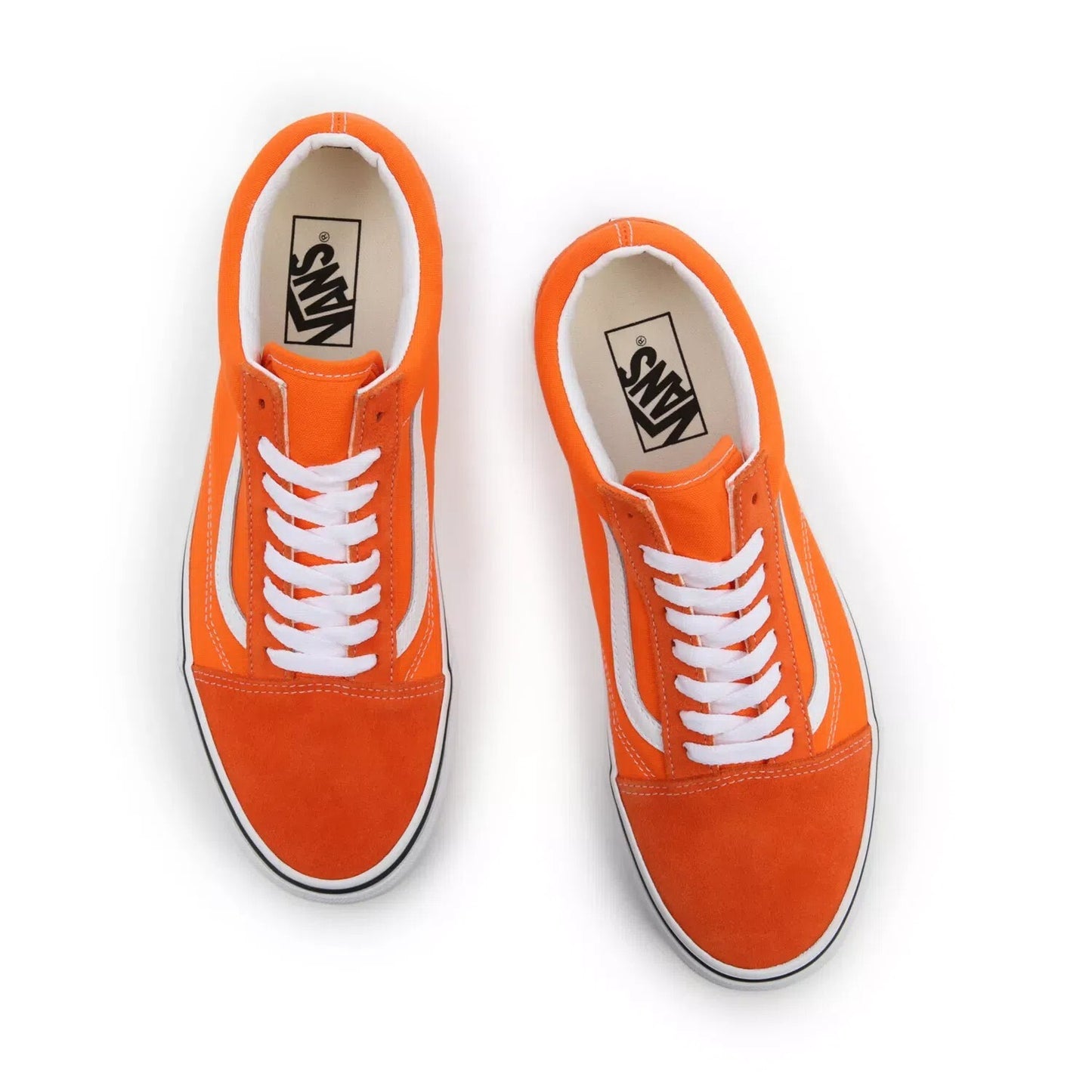 Vans Unisex Old Skool Trainers / Tiger Orange White / RRP £65