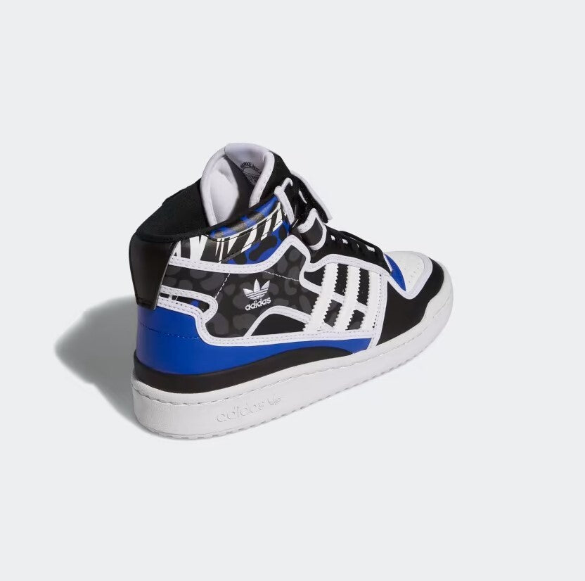 Adidas Womens Rich Mnisi Forum Mid Trainers / Blue White / RRP £85