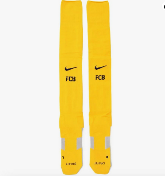Nike Barcelona Away 2015-16 Football Socks / Yellow / RRP £16