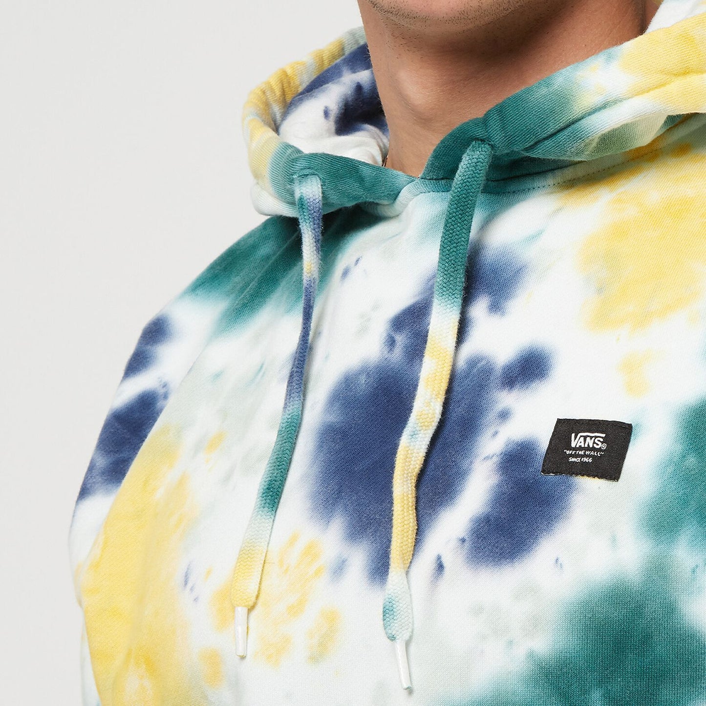 Vans Mens Ice Tie Dye Hoodie / Green Yellow / RRP £70