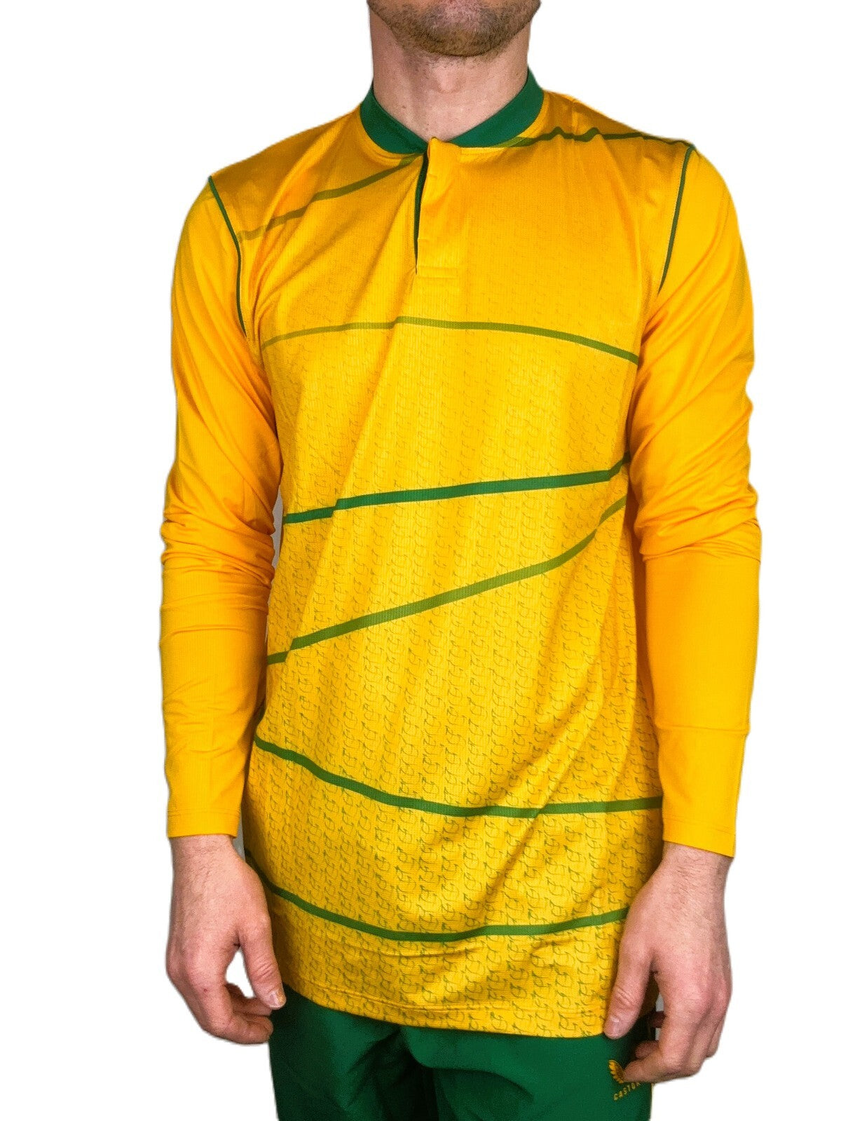Castore Mens Cricket Long Sleeve Training Jersey Kit / Yellow / RRP £65