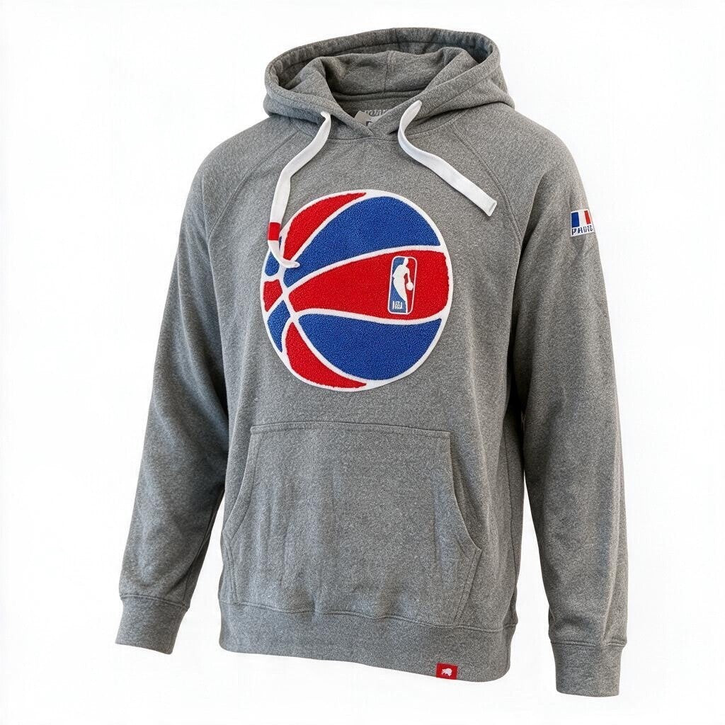 NBA Paris Mens Hoodie / Grey / RRP £115
