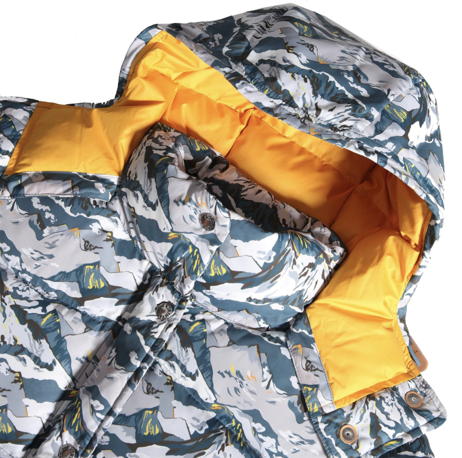 The North Face Womens Liberty Print Sierra Down Jacket / Blue / RRP £400