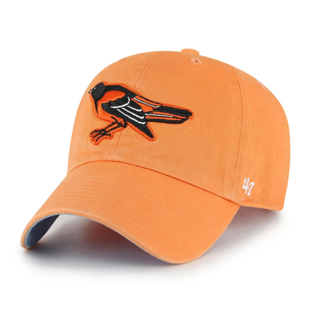 47 Clean Up Double Under Unisex Cap / Baltimore Orioles / Mango / BNWT / RRP £25