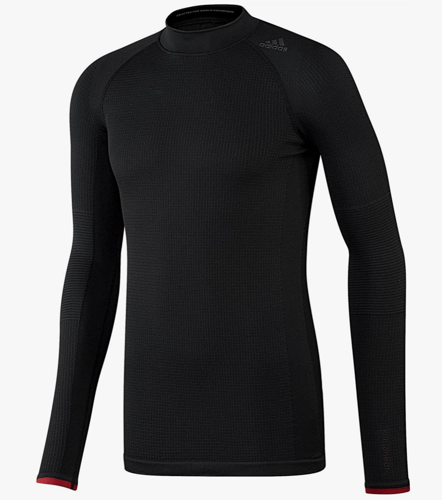 Adidas Techfit ClimaHeat Long Sleeve Mock Base Layer / BNWT / Black / RRP £60