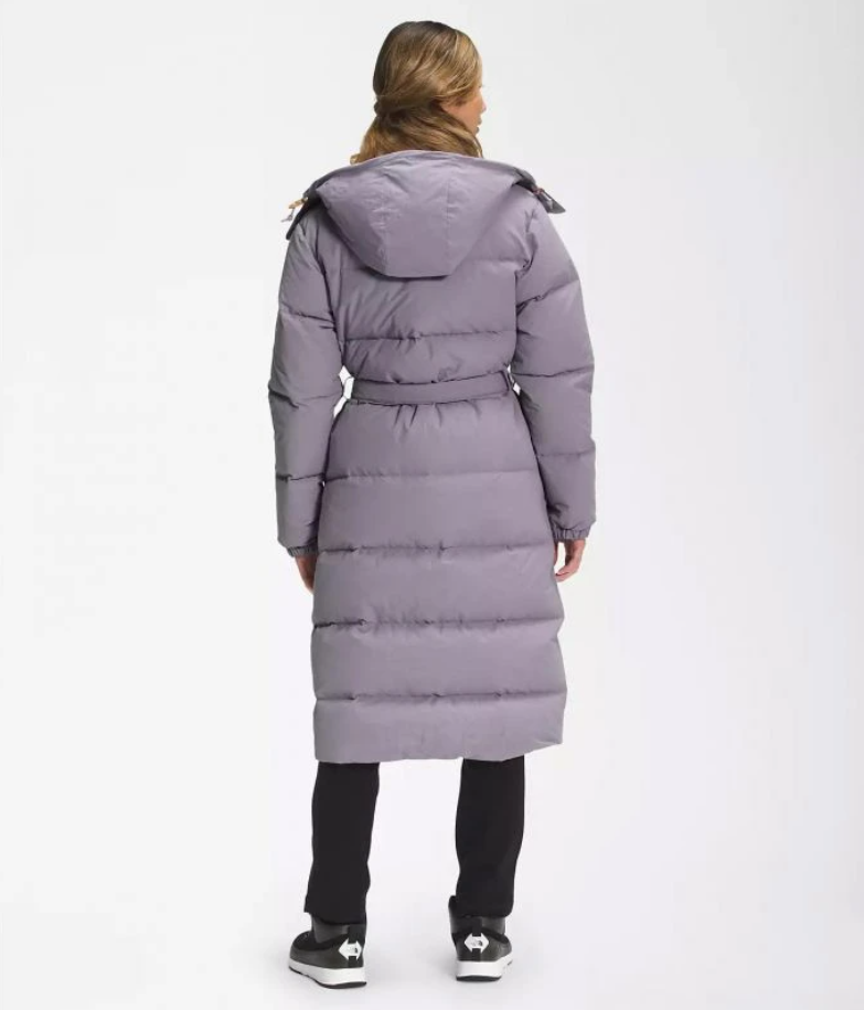 The North Face Women's Sierra Long Down Puffer Parka / Minimal Grey / RRP £400