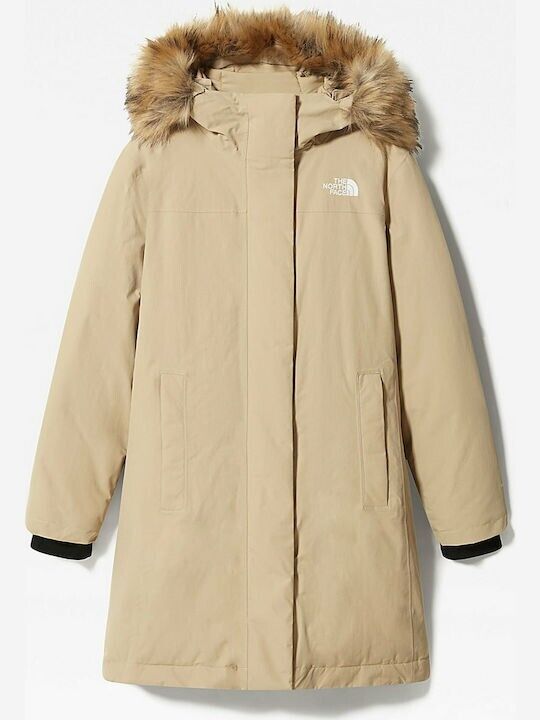 The North Face Women Arctic Parka Jacket Coat / Hawthorne Khaki / RRP £395