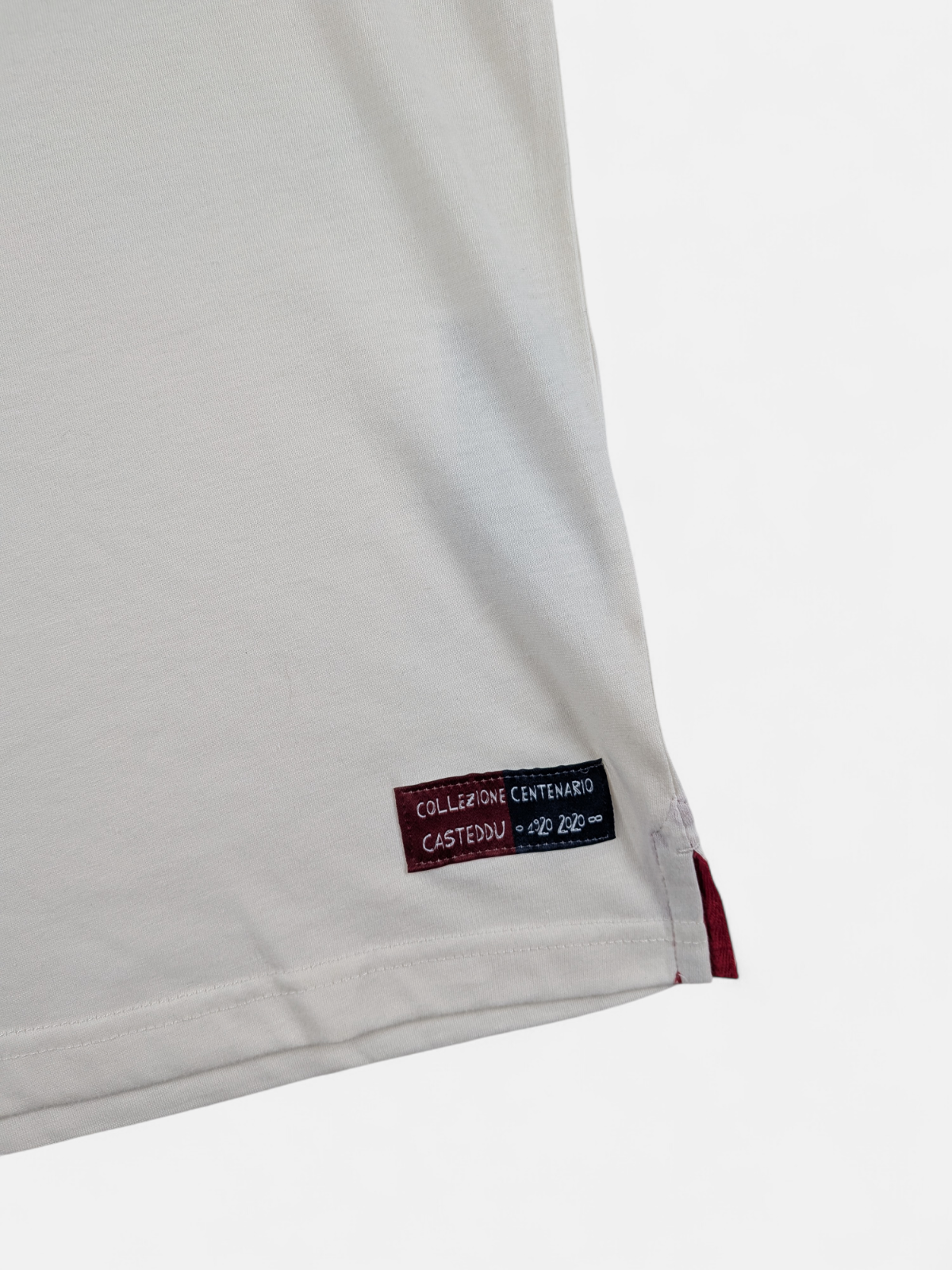 Macron Mens 2019-20 Cagliari 100th Anniversary Fan Tee / BNWT / White / RRP £35