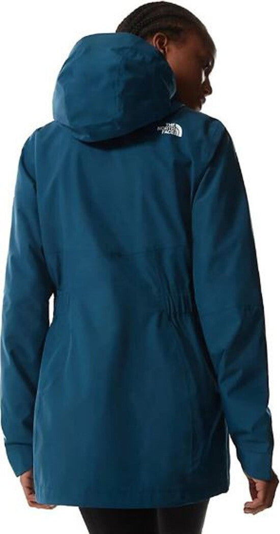 The North Face Womens Monterey Blue Hikestellar Parka Shell Rain Coat / RRP £155