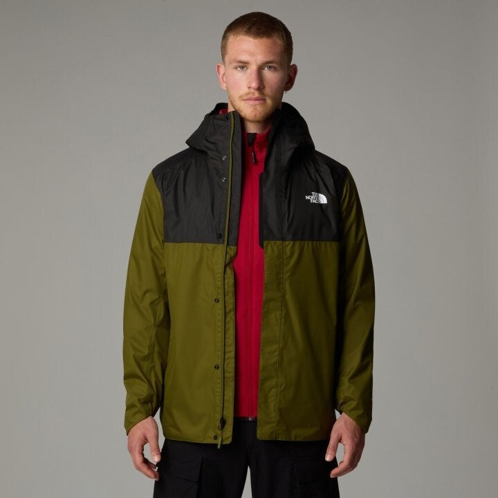 The North Face Mens Quest Zip In Rain Jacket / Olive / RRP £130