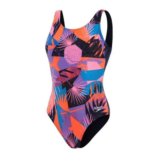Speedo Women's Allover U-Back Swimsuit / Navy / Training Swimwear / RRP £38